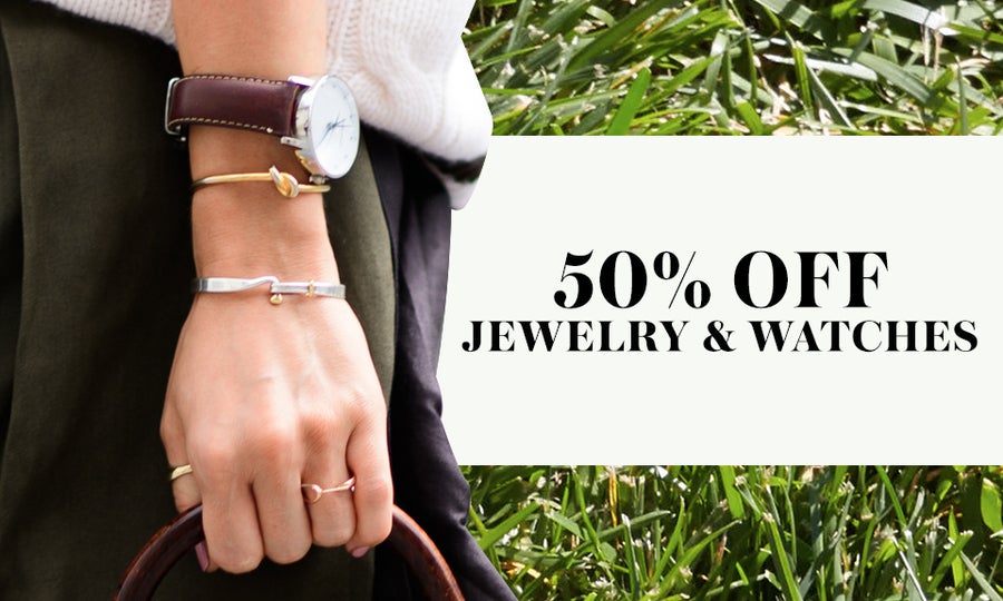 50% Off Jewelry & Watches