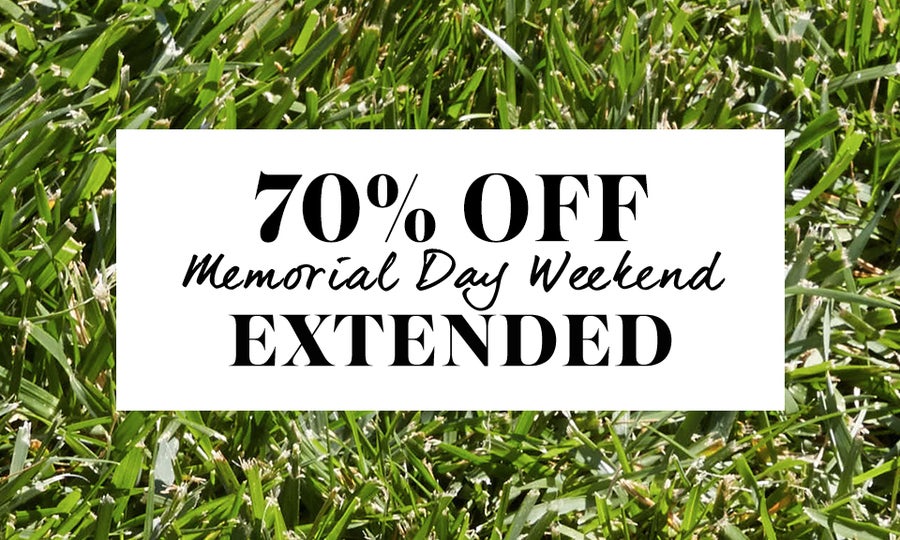 70% Off Memorial Day Weekend: Extended