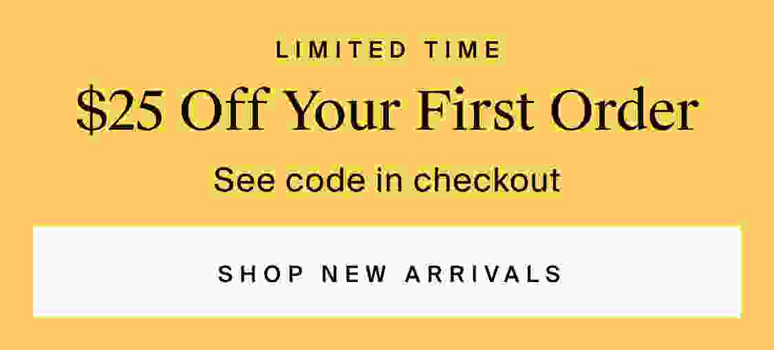 $25 off first order